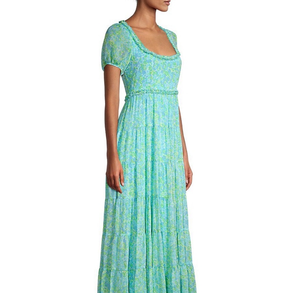 LIKELY Chloe Crinkled Chiffon Midi Dress - Picture 6 of 12